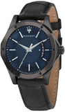  Shop Authentic Maserati Circuito Blue Dial Black Leather Strap Watch For Men - R8851127002 - Luxxuri