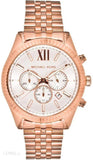  Shop Authentic Michael Kors Lexington Chronograph White Dial Rose Gold Steel Strap Watch For Women - MK8313 - Luxxuri
