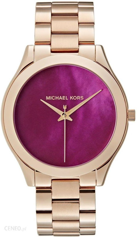  Shop Authentic Michael Kors Runway Pink Dial Rose Gold Steel Strap Watch for Women - MK3550 - Luxxuri