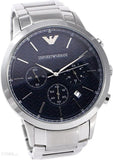  Shop Authentic Emporio Armani Renato Chronograph Blue Dial Silver Steel Strap Watch For Men - AR2486 - Luxxuri