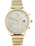  Shop Authentic Tommy Hilfiger Blake White Dial Gold Steel Strap Watch for Women - 1781905 - Luxxuri