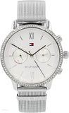  Shop Authentic Tommy Hilfiger Blake Diamonds Silver Dial Silver Mesh Bracelet Watch for Women - 1782301 - Luxxuri