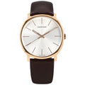 Shop Authentic Calvin Klein Posh Silver Dial Brown Leather Strap Watch for Men - K8Q316G6 - Luxxuri