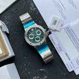  Shop Authentic Versace Grace Chronograph Quartz Green Dial Silver Steel Strap Watch For Men - VEZ900121 - Luxxuri