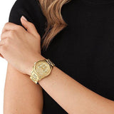  Shop Authentic Michael Kors Runway Chronograph Gold Dial Gold Steel Strap Watch For Women - MK7323 - Luxxuri