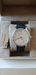  Shop Authentic Burberry Classic Round Cream Dial Black Leather Strap Watch for Men - BU10008 - Luxxuri