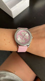  Shop Authentic Guess G-Twist Diamonds Silver Dial Pink Rubber Strap Watch for Women - W1240L1 - Luxxuri