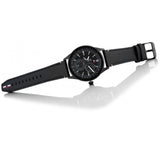  Shop Authentic Tommy Hilfiger Austin Black Dial Black Leather Strap Watch for Men - 1791638 - Luxxuri