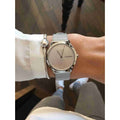  Shop Authentic Calvin Klein Minimal SIlver Dial Silver Mesh Bracelet Watch for Women - K3M221Y6 - Luxxuri