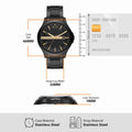  Shop Authentic Armani Exchange Hampton Chronograph Black Dial Black Steel Strap Watch For Men - AX2413 - Luxxuri