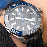  Shop Authentic Tag Heuer Aquaracer Blue Dial Watch for Men - WAY211B.FC6363 - Luxxuri