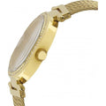 Guess Soho Champagne Dial Stainless Steel Mesh Bracelet Watch For Women - W0638L2