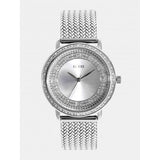  Shop Authentic Guess Quartz Silver Dial Willow Stainless Steel Mesh Bracelet Watch For Women - W0836L2 - Luxxuri