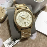  Shop Authentic Fossil Machine Gold Dial Gold Steel Strap Watch for Men - FS5264 - Luxxuri
