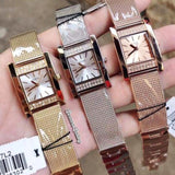  Shop Authentic Guess Nouveau Diamonds Rose Gold Dial Rose Gold Mesh Bracelet Watch for Women - W0127L3 - Luxxuri