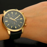  Shop Authentic Fossil Townsman Chronograph Green Dial Green Leather Strap Watch for Men - FS5599 - Luxxuri