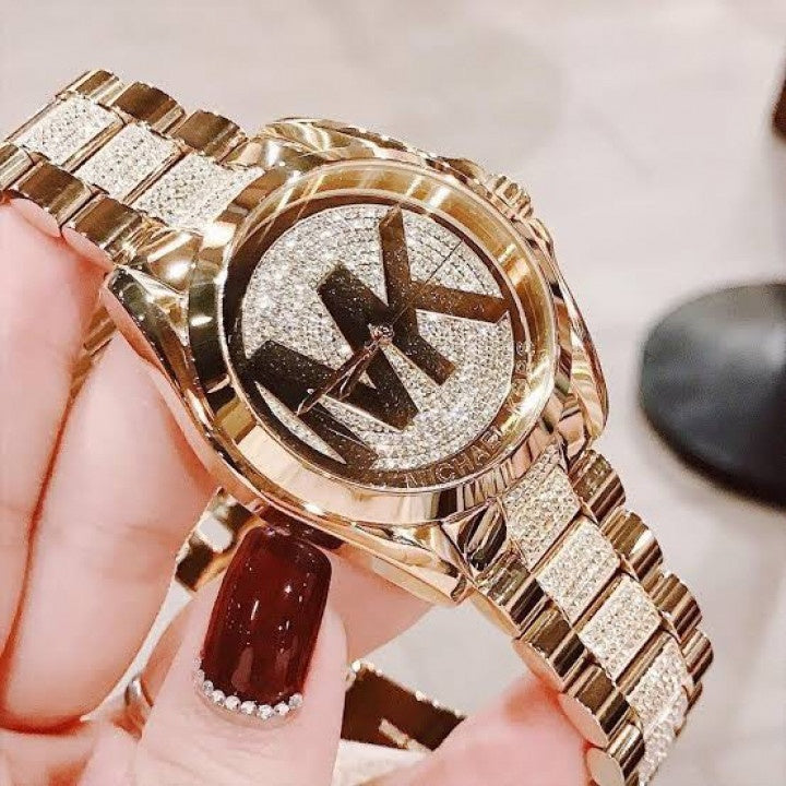  Shop Authentic Michael Kors Bradshaw Gold Dial Gold Steel Strap Watch for Women - MK6487 - Luxxuri