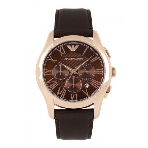  Shop Authentic Emporio Armani Chronograph Brown Dial Brown Leather Strap Watch For Men - AR1701 - Luxxuri