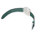  Shop Authentic Gucci Grip Quartz Silver Dial Green Leather Strap Watch For Women - YA157404 - Luxxuri