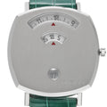  Shop Authentic Gucci Grip Quartz Silver Dial Green Leather Strap Watch For Women - YA157404 - Luxxuri