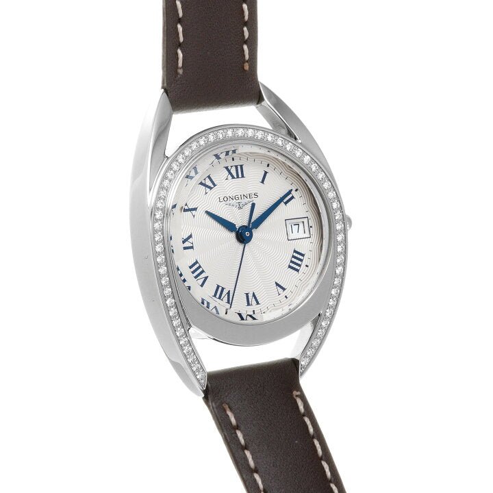  Shop Authentic Longines Equestrian Arche Quartz Diamond Watch for Women - L6.136.0.71.2 - Luxxuri