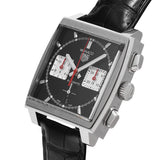  Shop Authentic Tag Heuer Monaco Automatic Chronograph Black Dial Black Leather Strap Watch for Men - CBL2113.FC6177 - Luxxuri