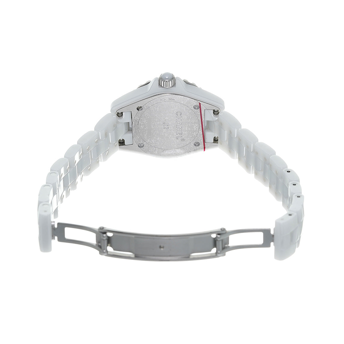  Shop Authentic Chanel J12 Quartz Diamonds Mother of Pearl White Dial White Steel Strap Watch for Women - J12 H3243 - Luxxuri