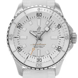  Shop Authentic Breitling Superocean Automatic 36 White Dial White Rubber Strap Watch for Men - A17377211A1S1 - Luxxuri