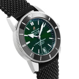  Shop Authentic Breitling Superocean Heritage B20 Automatic 42 Green Dial Black Mesh Bracelet Watch for Women - AB2010121L1S1 - Luxxuri