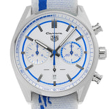  Shop Authentic Tag Heuer Carrera Porsche RS 2.7 Automatic Chronograph White Dial White Nylon Strap Watch for Men - CBN2016.EB0275 - Luxxuri