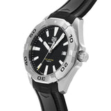  Shop Authentic Tag Heuer Aquaracer Quartz Black Dial Black Rubber Strap Watch for Men -  WBD1110.FT8021 - Luxxuri