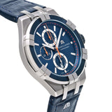  Shop Authentic Maurice Lacroix Aikon Chronograph Blue Dial Blue Leather Strap Watch For Men - AI1018-SS001-432-4 - Luxxuri