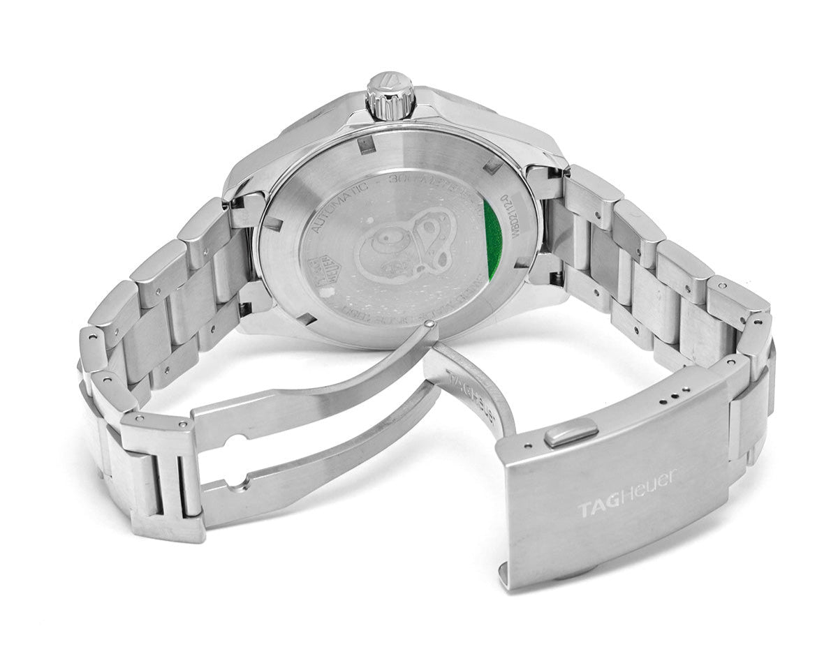  Shop Authentic Tag Heuer Aquaracer Automatic Blue Dial Silver Steel Strap Watch for Men - WBD2112.BA0928 - Luxxuri