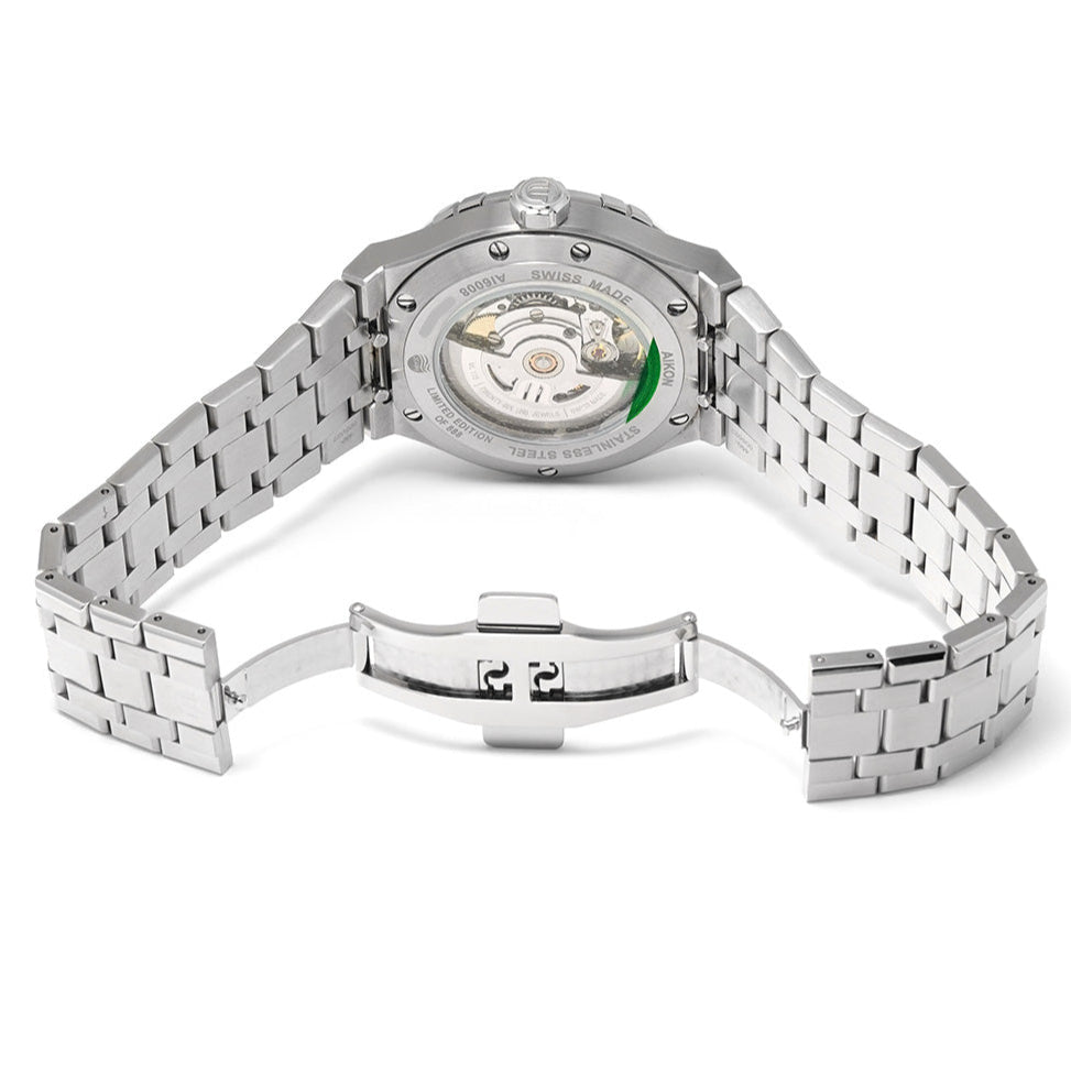  Shop Authentic Maurice Lacroix Aikon Automatic Sky Blue Dial Silver Steel Strap Watch For Men - AI6008-SS00F-431-C - Luxxuri