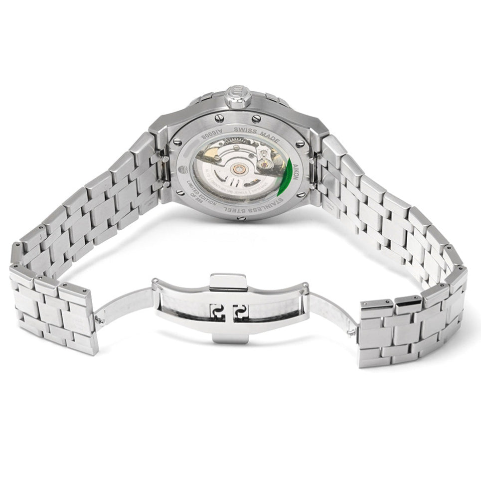  Shop Authentic Maurice Lacroix Aikon Automatic Limited Summer Edition Blue Dial Silver Steel Strap Watch For Men - AI6008-SS00F-431-1 - Luxxuri
