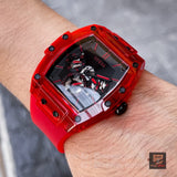  Shop Authentic Guess Phoenix Multifunction Black Dial Red Rubber Strap Watch for Men - GW0203G5 - Luxxuri
