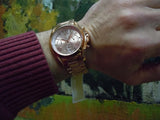  Shop Authentic Michael Kors Bradshaw Rose Gold Dial Rose Gold Steel Strap Watch for Women - MK5503 - Luxxuri