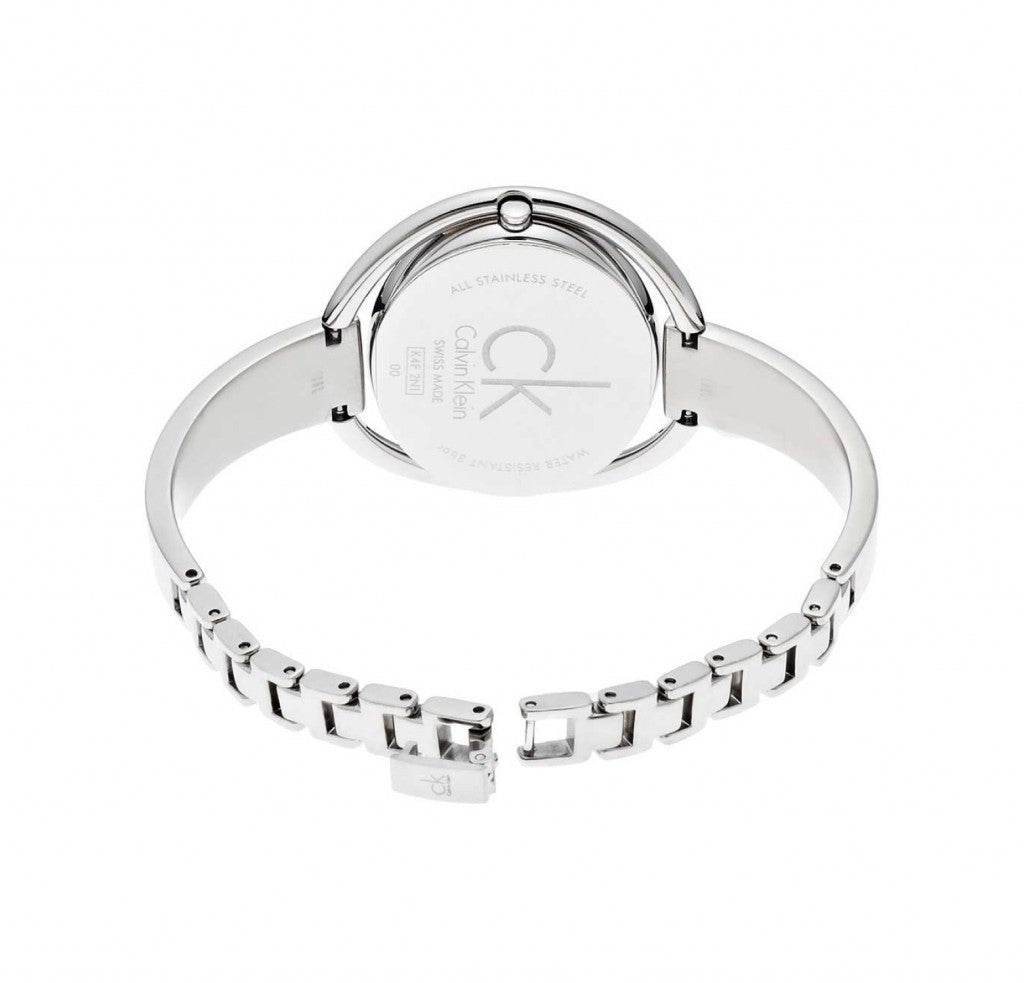  Shop Authentic Calvin Klein Impetuous Black Dial Silver Steel Strap Watch for Women - K4F2N111 - Luxxuri