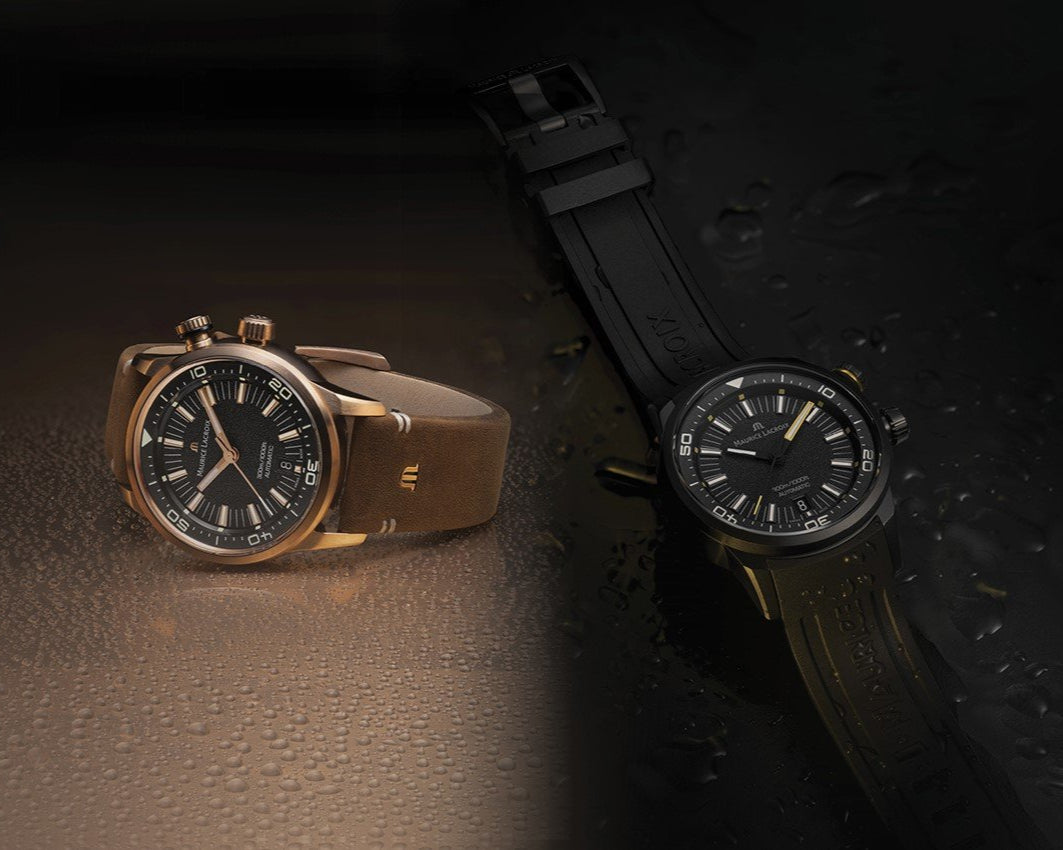  Shop Authentic Maurice Lacroix Pontos S Diver Automatic Black Dial Brown Leather Strap Watch For Men - PT6248-BRZ01-330-2 - Luxxuri