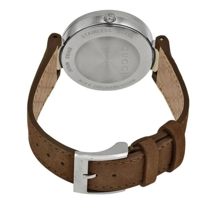  Shop Authentic Gucci Interlocking G Brown Dial Brown Leather Strap Watch For Men - YA133319 - Luxxuri