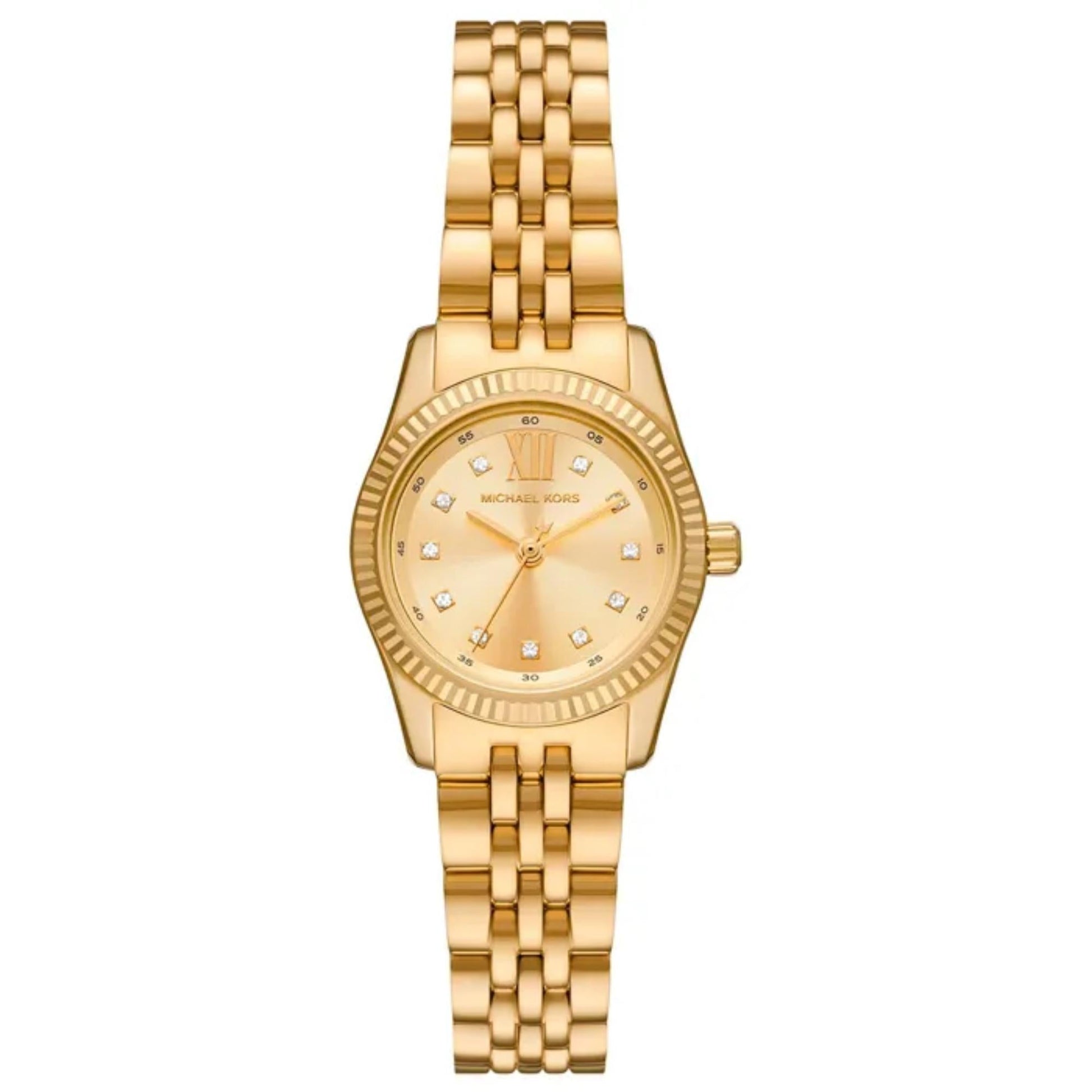  Shop Authentic Michael Kors Lexington Analog Gold Dial Gold Steel Strap Watch for Women - MK4741 - Luxxuri