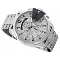  Shop Authentic Diesel Mega Chief Chronograph Silver Dial Silver Steel Strap Watch For Men - DZ4501 - Luxxuri