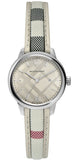  Shop Authentic Burberry The Classic Guilloche Silver Dial Grey Leather Strap Watch for Women - BU10113 - Luxxuri