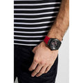 Shop Authentic Guess Legacy Black Dial Red Silicone Strap Watch for Men - W1049G6 - Luxxuri