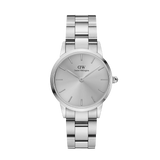  Shop Authentic Daniel Wellington Iconic Link Unitone Silver Dial Silver Steel Strap Watch For Women - DW00100402 - Luxxuri