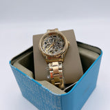  Shop Authentic Fossil Rye Automatic Skeleton Gold Dial Gold Steel Strap Watch for Women - BQ3755 - Luxxuri
