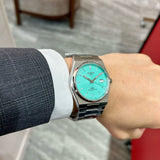  Shop Authentic Tissot PRX Powermatic 80 Automatic Mint Green Dial Silver Steel Strap Watch for Men - T137.407.11.091.01 - Luxxuri