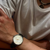  Shop Authentic IWC Portofino Automatic White Dial Black Leather Strap Watch for Men - IW356517 - Luxxuri