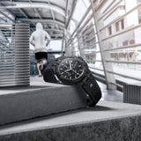  Shop Authentic Maurice Lacroix Aikon Chronograph Limited Edition Black Dial Black Leather Strap Watch for Men - AI1018-PVB01-337-1 - Luxxuri