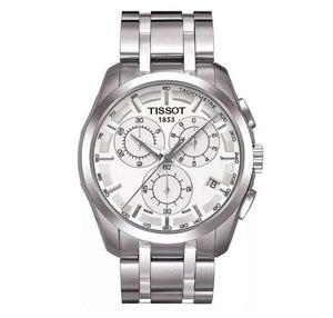  Shop Authentic Tissot T Classic Couturier Chronograph White Dial Silver Steel Strap Watch For Men - T101.617.11.031.00 - Luxxuri